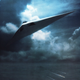 An artist’s concept of the McDonnell Douglas A-12 Avenger II aircraft in flight.